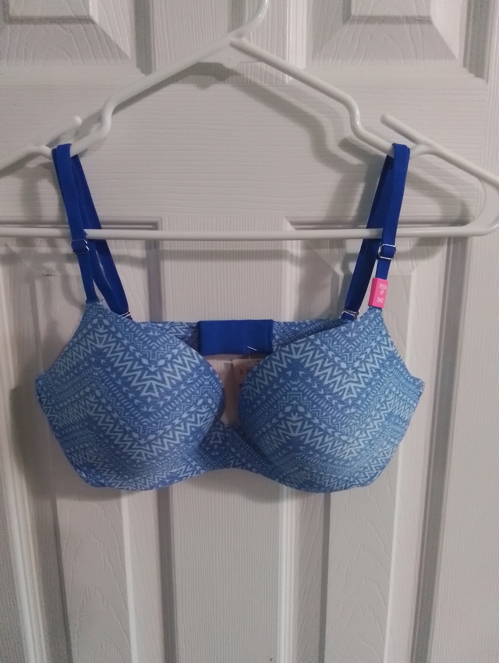 Pink Victorias Secret Vintage Patterned Women's T-Shirt Bra